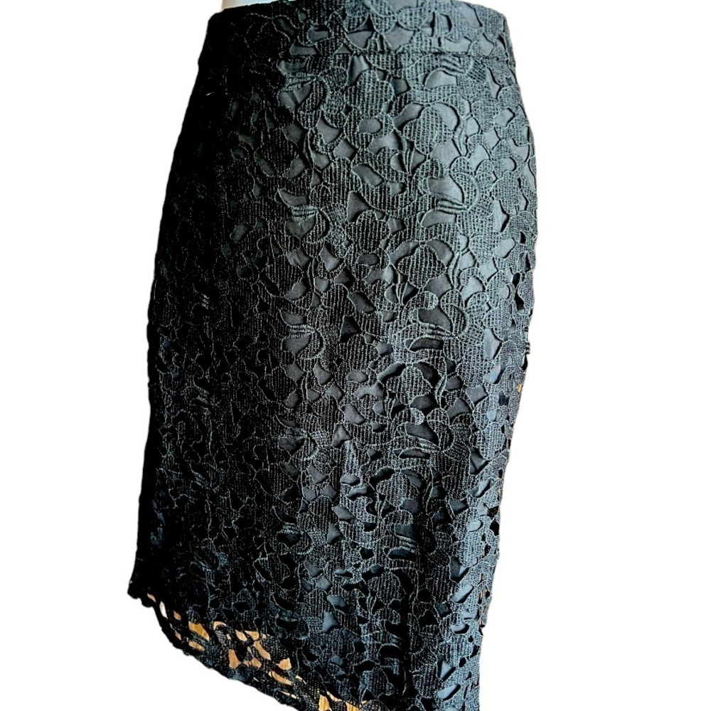 $10 Saturday Savings! 🛍J Crew Dressy Lace Black Elegant Skirt - Picture 2 of 11